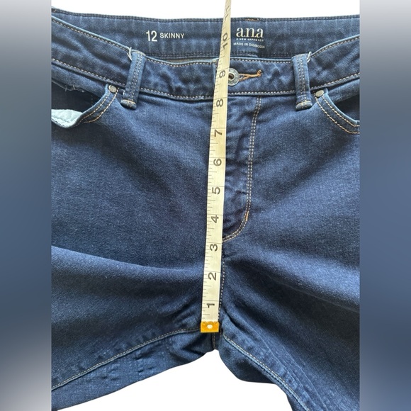 Ana Women's Blue Denim Skinny Stretch Jeans Size 12 - Picture 9 of 10